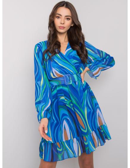 Női csíkos mintás ruha KERLEY kék