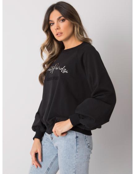 Női kapucnis pulóver Harriette RUE PARIS fekete