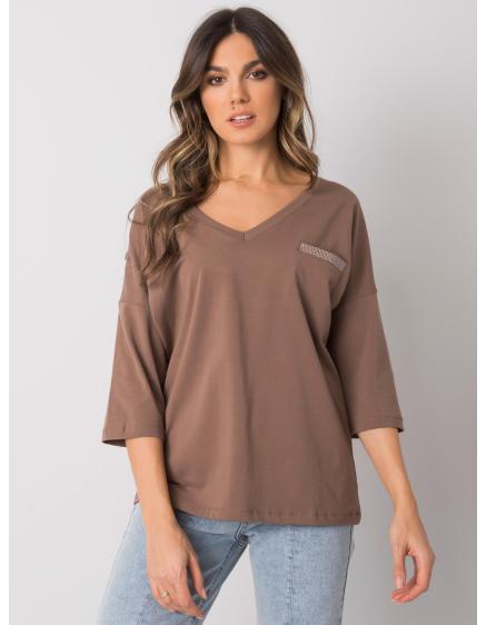 Női blúz Sofia RUE PARIS barna