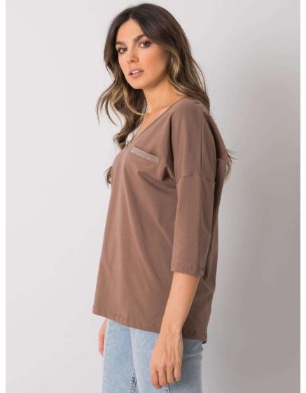Női blúz Sofia RUE PARIS barna