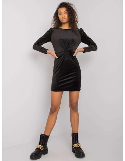 Női hosszú ujjú ruha Ellara RUE PARIS fekete