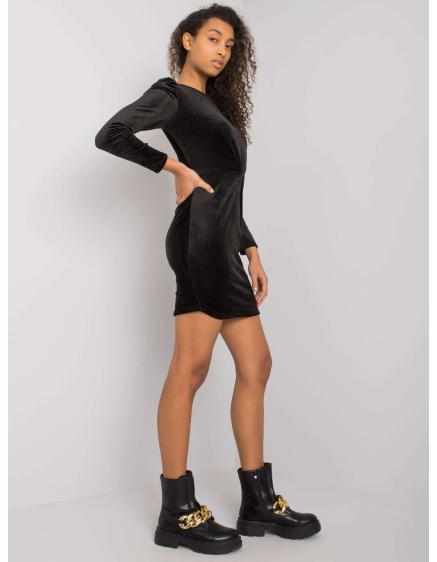 Női hosszú ujjú ruha Ellara RUE PARIS fekete