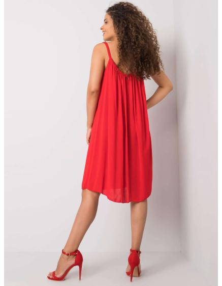 Dámské šaty bez ramínek Polinne OCH BELLA červené 