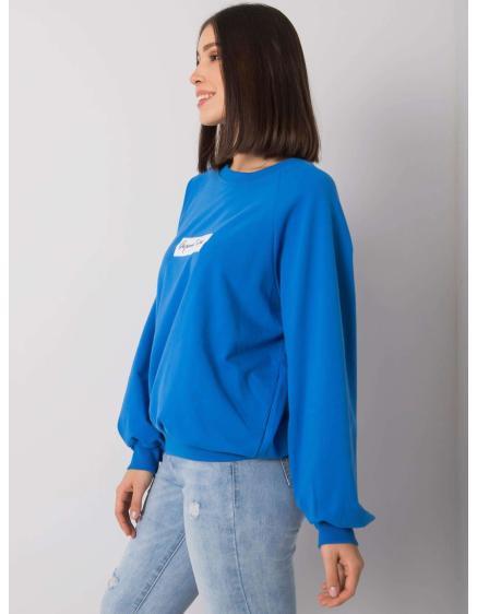 Dámská mikina s kapucí plus size HARLETTE tmavě modrá 