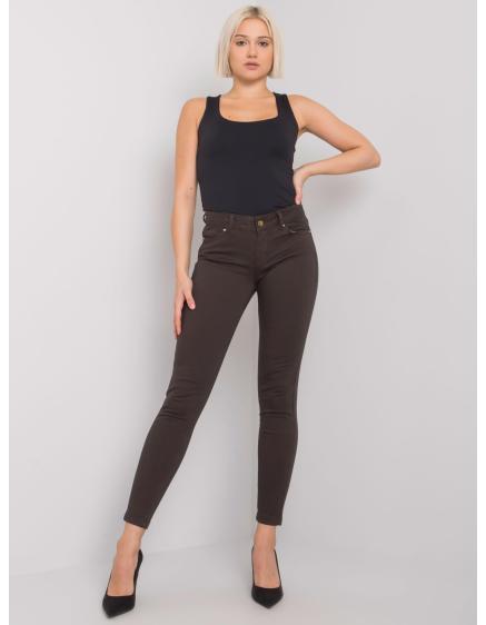 Dámské kalhoty MARITES tmavě hnědé 