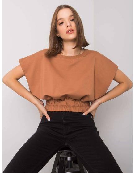 Női rövid pulóver ANTIGUA világos barna