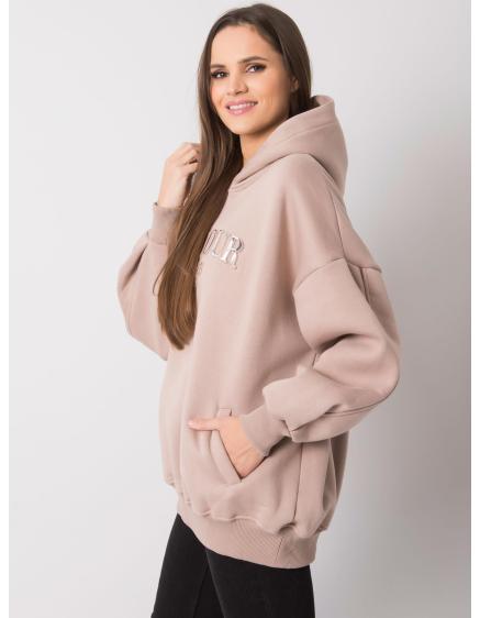 Dámská mikina Lille khaki RUE PARIS tmavě béžová 