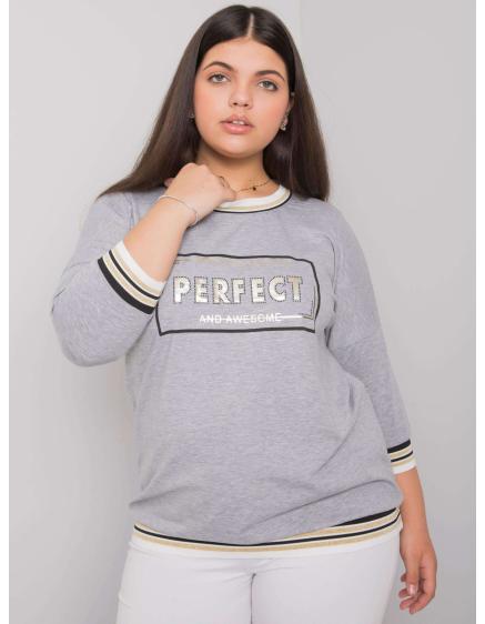 Női plus size blúz MIA szürke