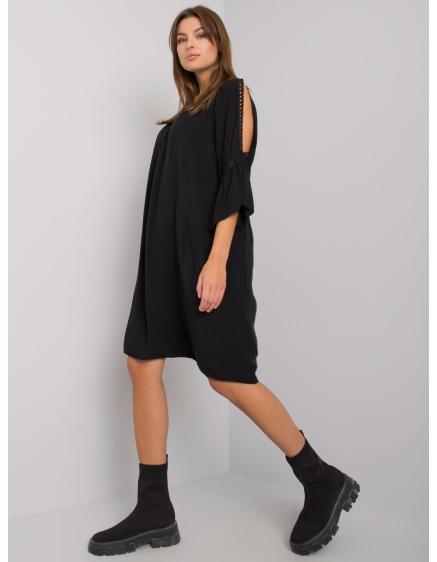 Dámske slipové šaty Marielle OCH BELLA čierne