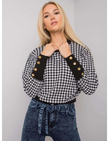 Dámský svetr Weston RUE PARIS černobílý 