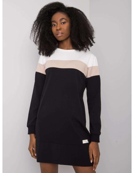 Dámské šaty SOFIA ecru-černé  