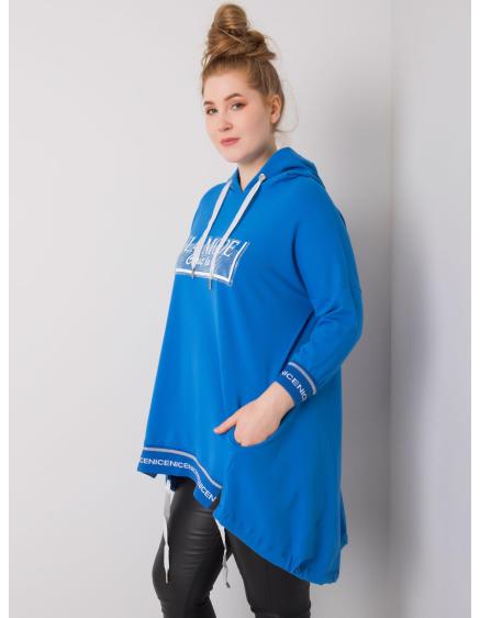 Dámská mikina s kapucí BELINA tmavě modrá