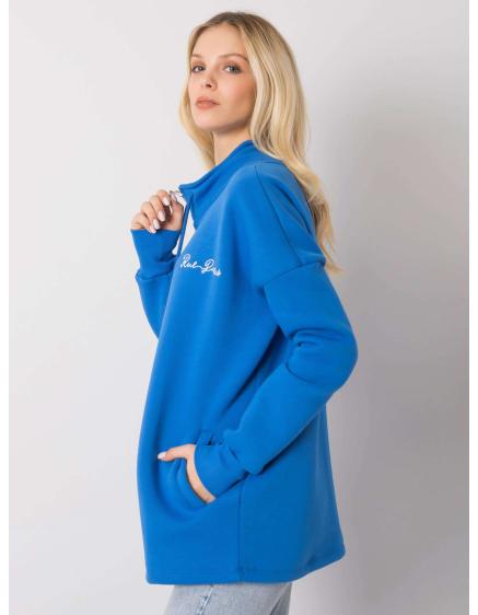 Dámská mikina s kapucí Jasmine RUE PARIS tmavě modrá 