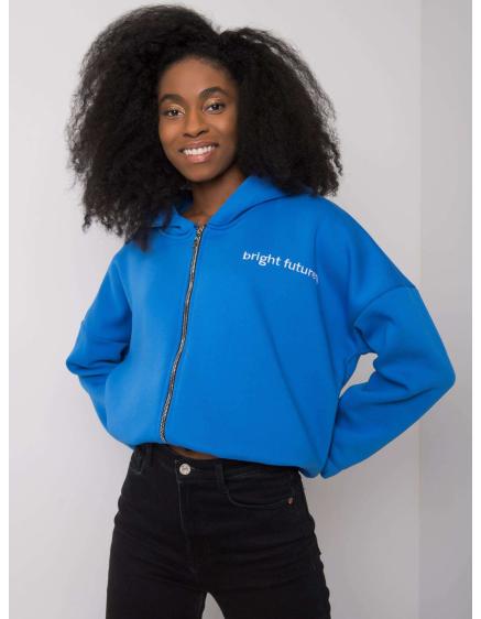 Női hímzett pulóver Michelle RUE PARIS sötétkék