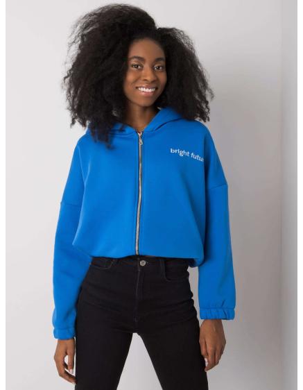 Női hímzett pulóver Michelle RUE PARIS sötétkék