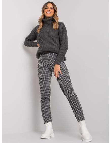 Női öves nadrág LANTANA fekete szürke