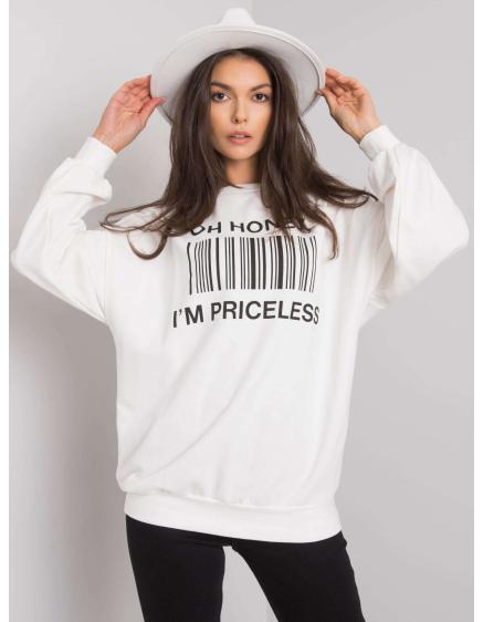 Dámska mikina s potlačou BASILE ecru