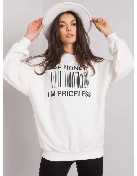 Dámska mikina s potlačou BASILE ecru