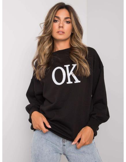 Női kapucnis pulóver ANGELINE fekete