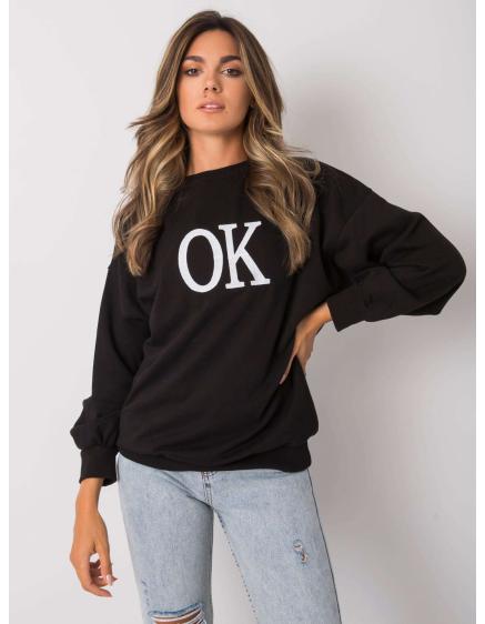 Női kapucnis pulóver ANGELINE fekete