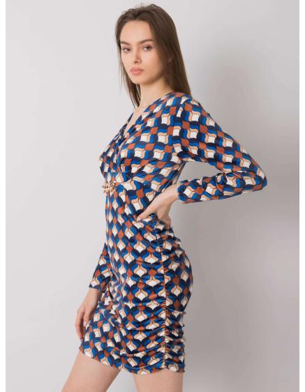 Dámské šaty se vzorem MONTILLA modré 