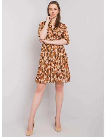 Női övvel ellátott ruha SASSARI barna