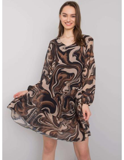 Női fodros ruha BURANO fekete