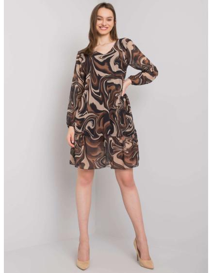 Női fodros ruha BURANO fekete