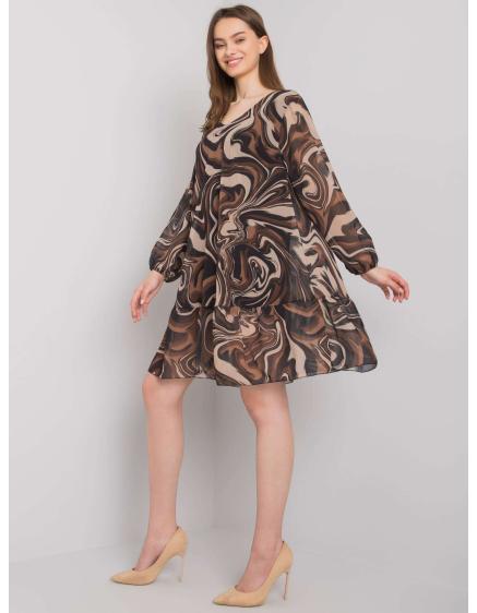 Női fodros ruha BURANO fekete