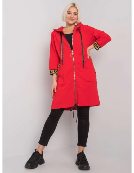 Női kapucnis pulóver LISBON piros