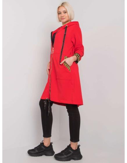 Női kapucnis pulóver LISBON piros