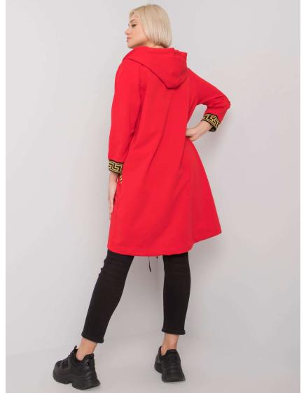 Női kapucnis pulóver LISBON piros