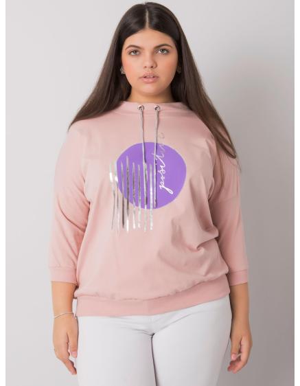 Dámská halenka plus size BELLA růžová