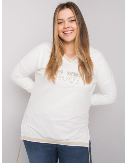 Női plus size blúz LILA ecru