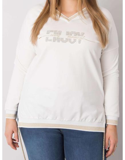 Női plus size blúz LILA ecru