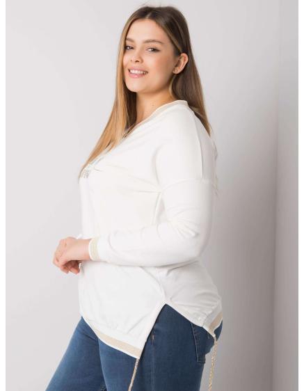 Női plus size blúz LILA ecru