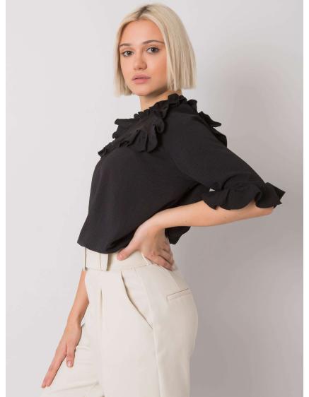 Dámská halenka s volánky Limassol RUE PARIS černá 