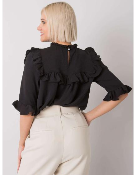 Dámská halenka s volánky Limassol RUE PARIS černá 