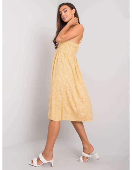 Női mintás ruha Fiorella RUE PARIS sárga RUE PARIS sárga