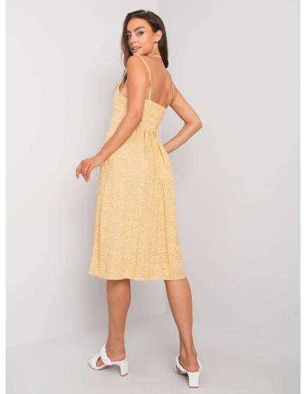 Női mintás ruha Fiorella RUE PARIS sárga RUE PARIS sárga