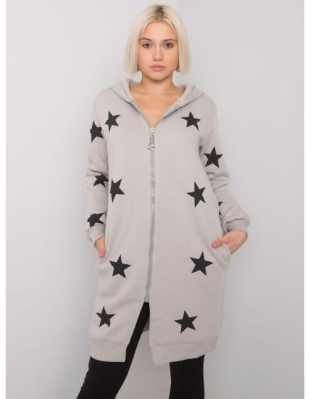 Női pulóver nyomtatott MARRAKECH szürke