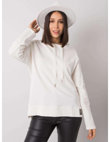 Női plus size blúz zsebekkel az ujjakon LUNNARA ekrü színben
