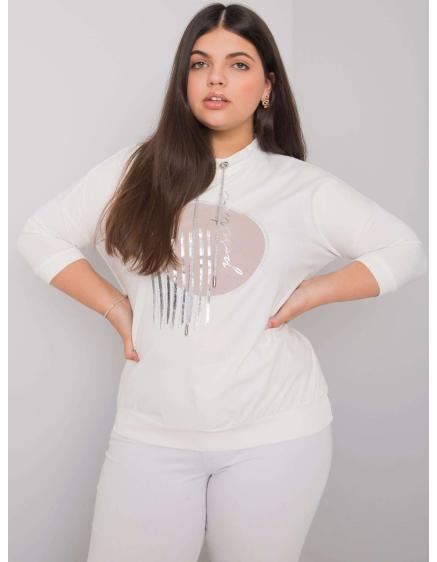 Női plus size blúz BELLA ecru