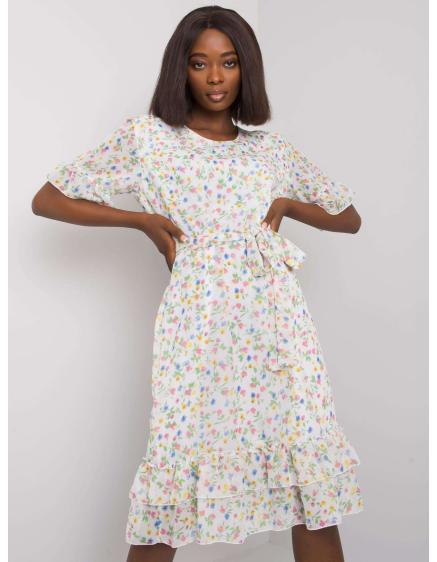 Női fodros ruha MYLENA fehér