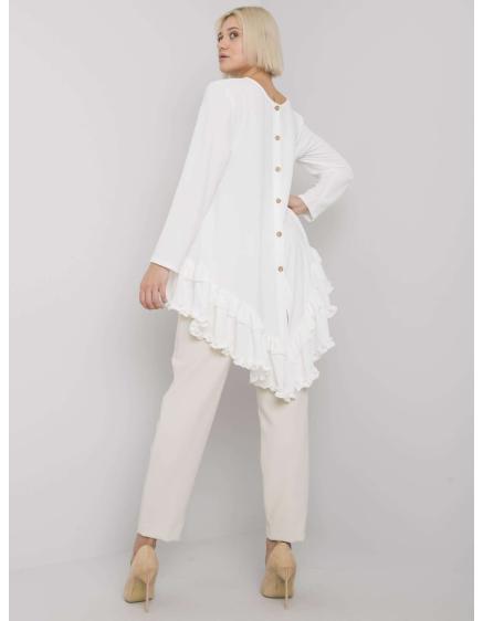 Női blúz fodros Tracy RUE PARIS fehér