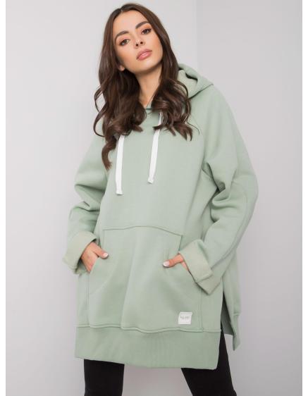 Női kenguru pulóver Arno RUE PARIS pisztácia