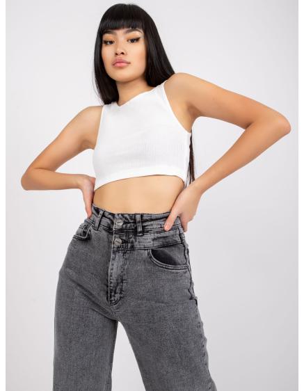 Női egyenes farmernadrág LORINN sötétszürke