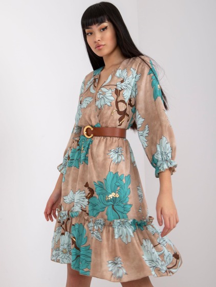 Női csíkos ruha PENSACOLA beige