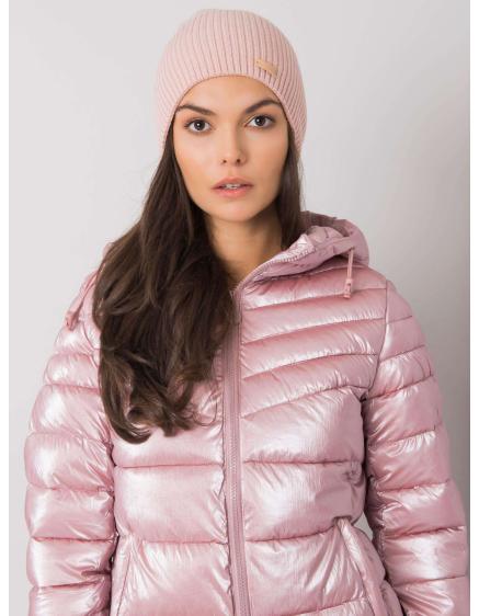 Dámska čiapka s bambulou svetloružová