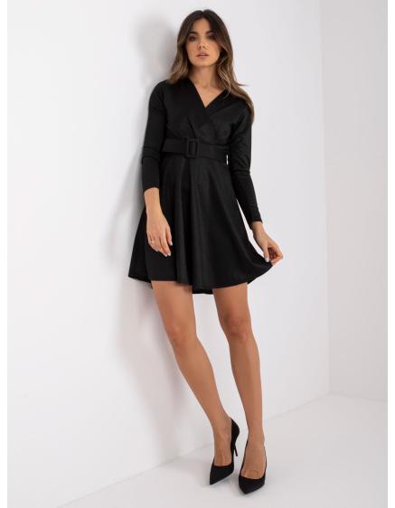 Női ruha övvel BEIRUT fekete